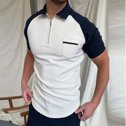 High Quality Brand Men's Polo Shirt Lapel Zipper Design Luxury Boss Casual Shirt Male Short Sleeve Top Polo Homme Eden Parck